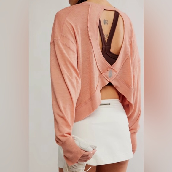 FP Movement by Free People Tops - FP MOVEMENT My Time Layer Long Sleeve Petal Dusty Rose Pink Taupe NWT